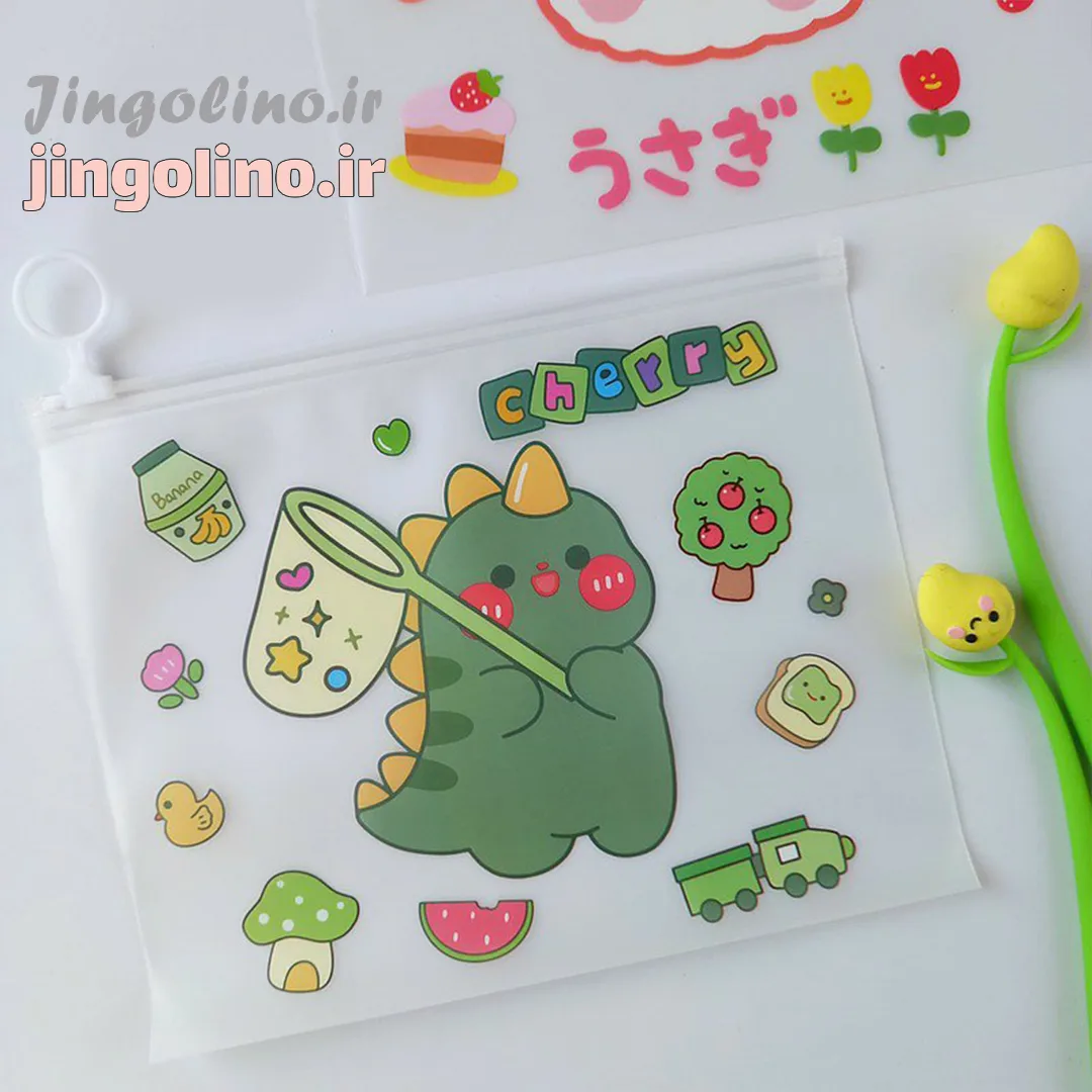 لوازم تحریر فانتزی - 1 پوشه زیپی فانتزی A5