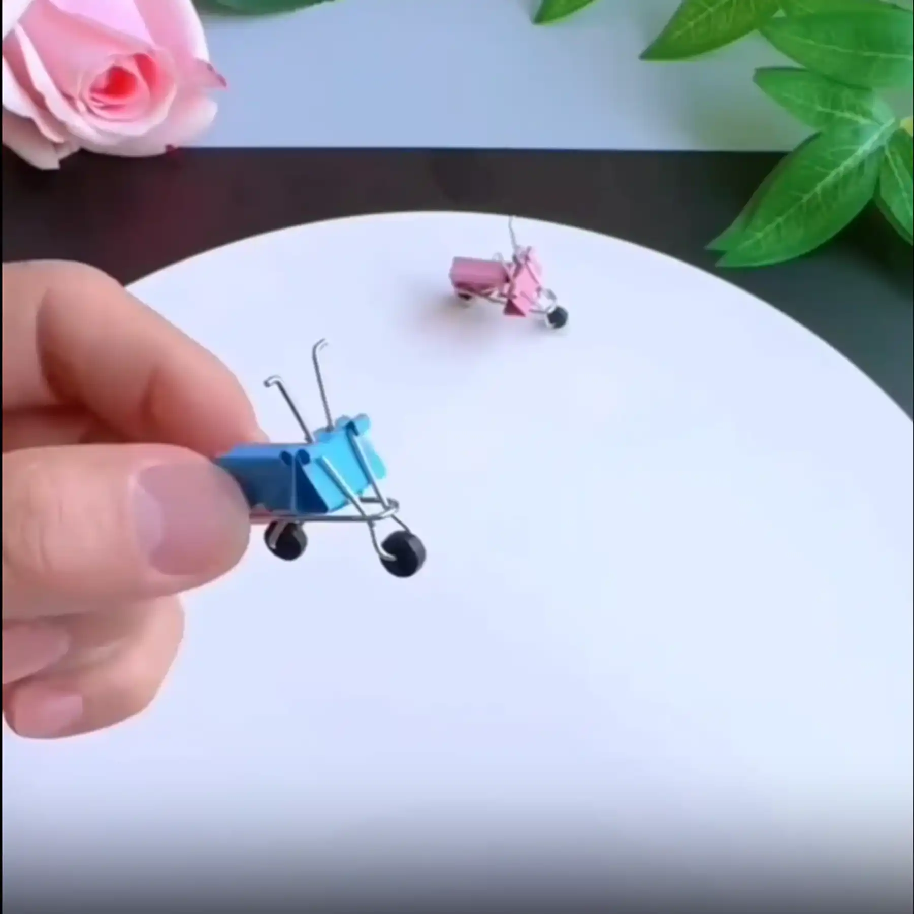 ساخت کاردستی موتور با گیره کاغذ - جینگولینو